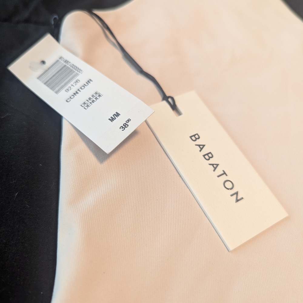 Aritzia Baton Contour Denude Cream Crop Top Medium
